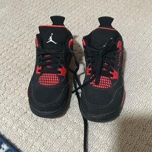 Youth Air Jordan 4 red thunder